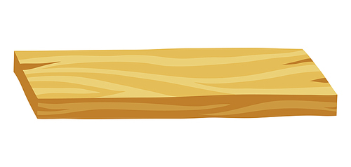 Illustration of wood plank. Adversting icon or image for forestry and lumber industry.