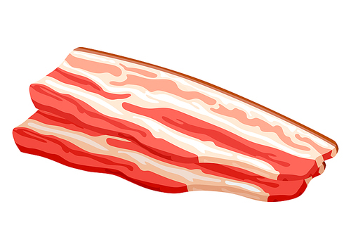Illustration slices. Adversting icon or image for butcher shops and industries.