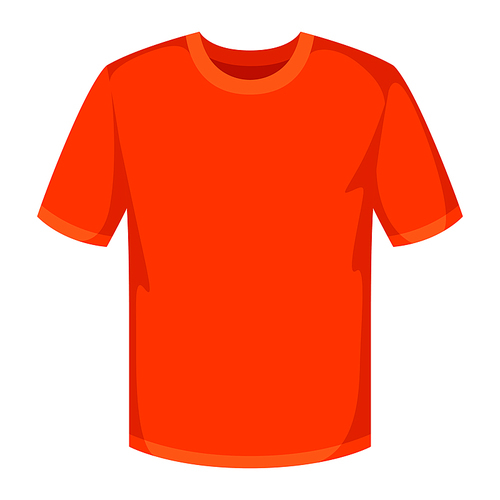 Illustration of t-shirt. Promotional template or adversting image for industry and business.