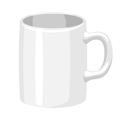 Illustration of mug. Promotional template or adversting image for industry and business.