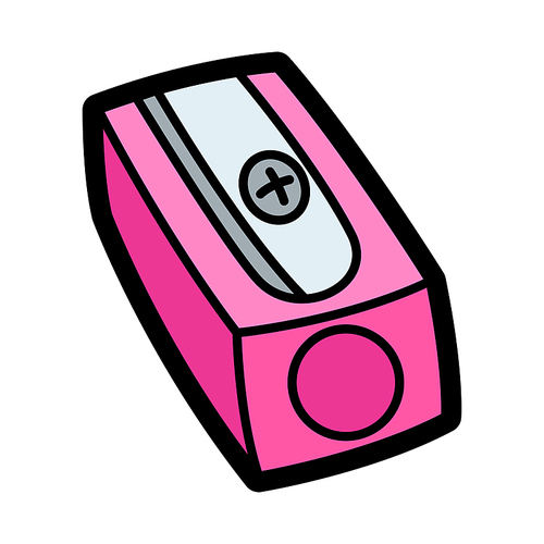 Illustration of sharpener. School education icon or image for industry and business.