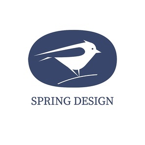 Bird logo. Vector logo with a cute little bird. Simple flat concise design. Creative unique logo for your business.