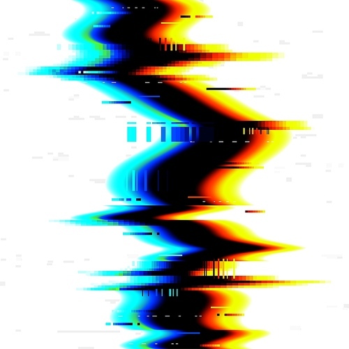 Glitch, digital TV effect, noise of VHS on screen error, vector background. Glitch on computer screen, static video pixels, broken signal and dynamic distortion on monitor, television monitor