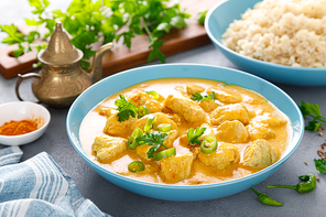 Chicken tikka masala curry, traditional indian cuisine