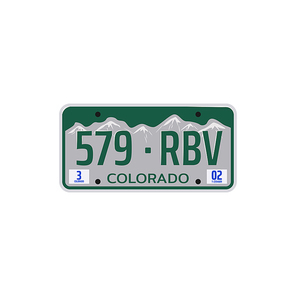 Car number or vehicle license plats vector design. Metal or plastic registration plate for identification of auto, trucks and motorcycles in USA state