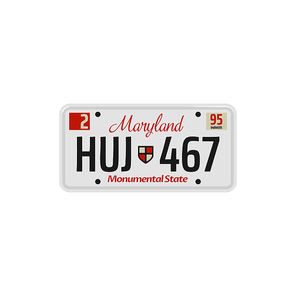 Car number or vehicle license plats vector design. Metal or plastic registration plate for identification of auto, trucks and motorcycles in USA state