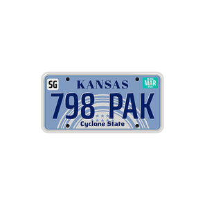 Car number or vehicle license plats vector design. Metal or plastic registration plate for identification of auto, trucks and motorcycles in USA state