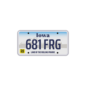 Car number or vehicle license plats vector design. Metal or plastic registration plate for identification of auto, trucks and motorcycles in USA state