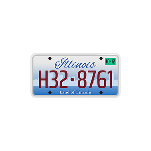 Car number or vehicle license plats vector design. Metal or plastic registration plate for identification of auto, trucks and motorcycles in USA state