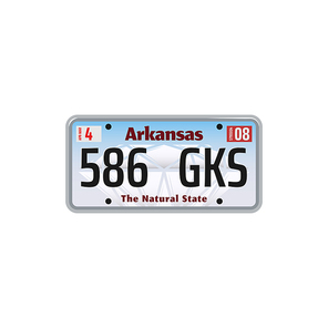 Car number or vehicle license plats vector design. Metal or plastic registration plate for identification of auto, trucks and motorcycles in USA state