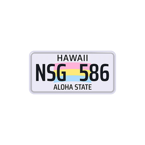 Car number or vehicle license plats vector design. Metal or plastic registration plate for identification of auto, trucks and motorcycles in USA state