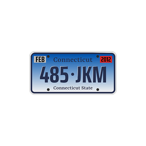 Car number or vehicle license plats vector design. Metal or plastic registration plate for identification of auto, trucks and motorcycles in USA state