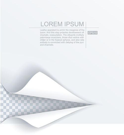 Paper sheet with torn edges paper and ragged hole for your design. Vector illustration.