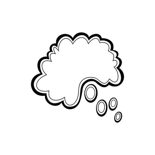 Cloud in motion isolated comic crash or dust symbol. Vector bubble from bomb burst