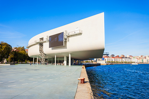 SANTANDER, SPAIN - SEPTEMBER 26, 2017: Centro Botin or Botin Center is a cultural facility building located in Santander, Spain