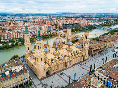 The Cathedral Basilica of Our Lady of the Pillar is a Roman Catholic church in the city of Zaragoza in Aragon region of Spain