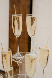 wedding glasses for wine and champagne from clear crystal