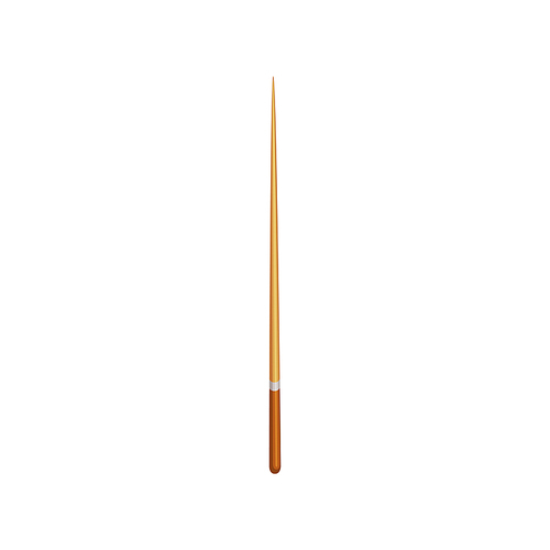 Wooden school pointer isolated pointing stick. Vector back to school object