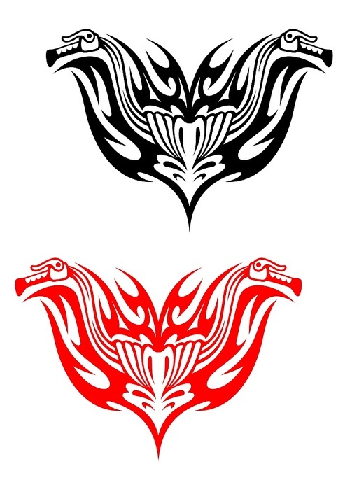 biker s with fire tribal flames for design