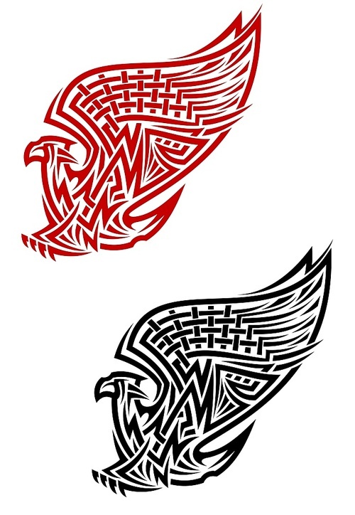 griffin symbol in celtic style for  or heraldry design