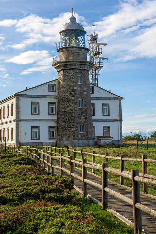 A view of the lighthouse at Cabo de Penas in Asturias