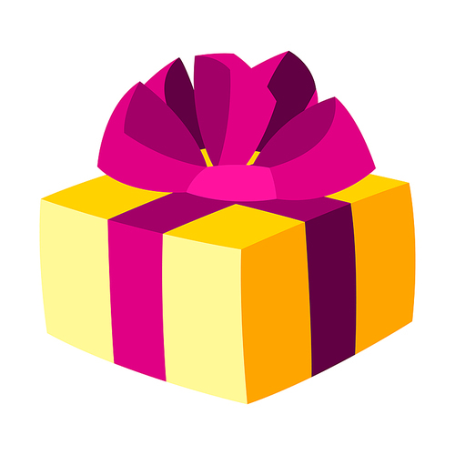 Illustration of Diwali gift box. Deepavali or dipavali festival of lights. Indian Holiday image of traditional symbol.