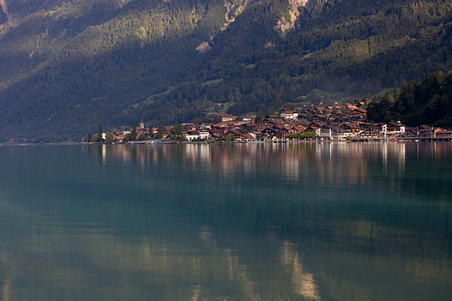 swiss lake of brienz in brienz, Switzerland