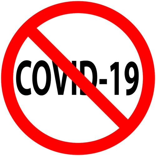 Stop SARS Covid Corona Virus sign on white background.