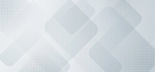 Abstract banner web template design background white and gray squares layered with halftone. Vector illustration