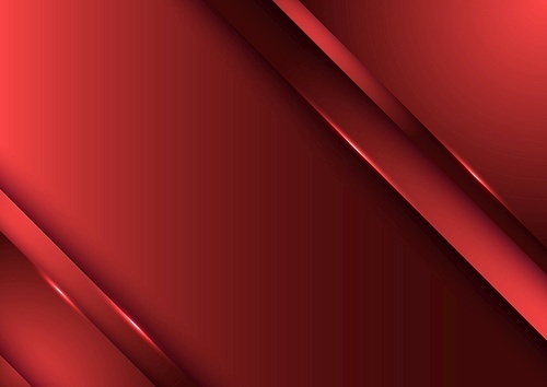 Template design abstract red gradient stripes overlap layer background with lighting. Vector illustration