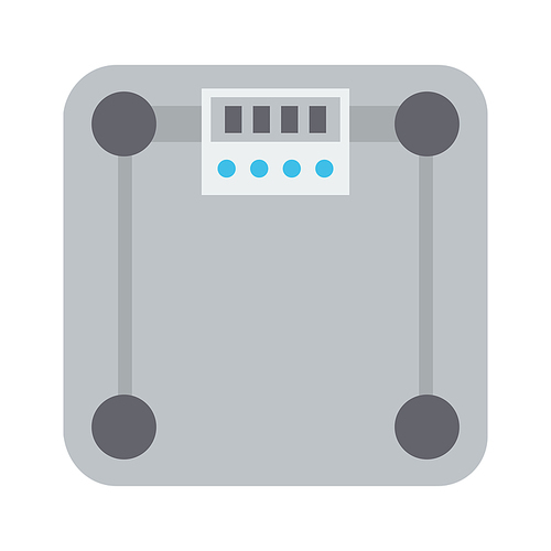 Icon of scales. Stylized sport equipment illustration. For training and competition design.