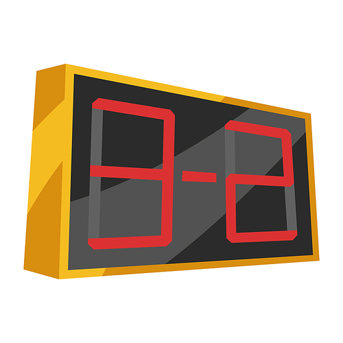 Icon of scoreboard. Stylized sport equipment illustration. For training and competition design.