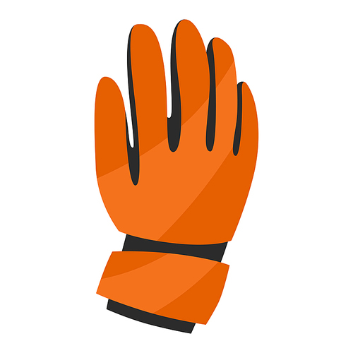 Icon of soccer glove. Stylized sport equipment illustration. For training and competition design.