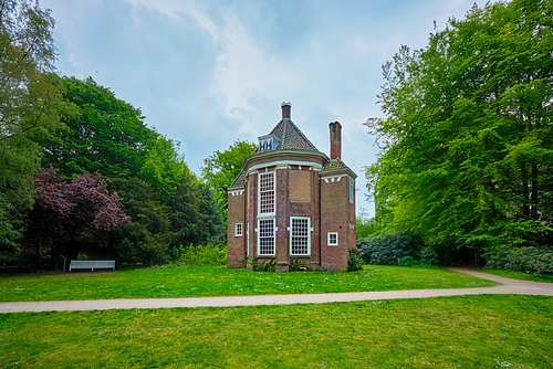17th century old tea house theeuis in Park Arendsdorp, The Hague, Netherlands