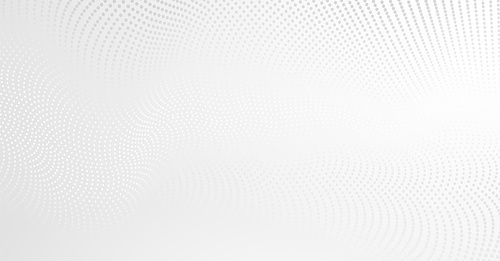 Vector background with white abstract wave dots. Modern light science banner halftone effect