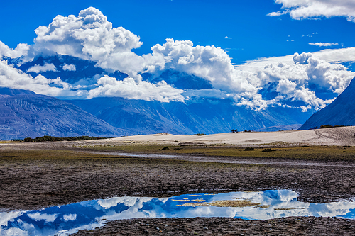 Nubra valley in Himalayas mountains, Ladakh, India