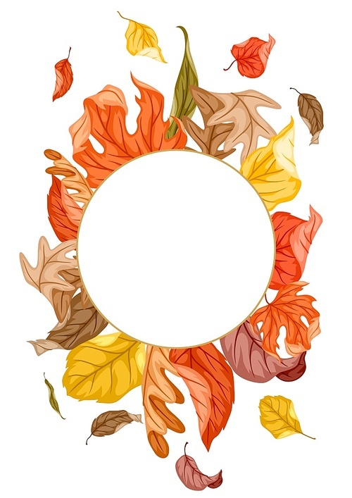 Background with autumn foliage. Illustration of falling leaves.