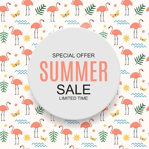 Summer Sale concept Background. Vector Illustration EPS10