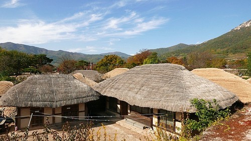 초가집, 초가지붕, 전통가옥, 민속촌
