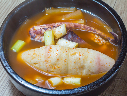 오징어찌개 - 한국음식