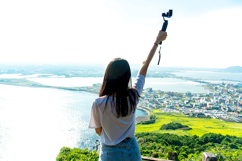 제주도 - 여자뒷모습