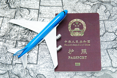 세계지도 위의 대만 여권,비행기