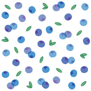 세계 10대 슈퍼푸드로 지정된 블루베리의 보라색 열매 패턴