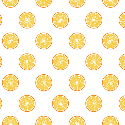 세계인에게 널리 사랑받고 있는 대표적인 과일인 오렌지의 단면 패턴