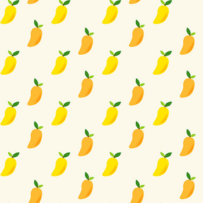 요즘 가장 인기과일로 각광받고 있는 과일인 망고열매의 노랑색 패턴