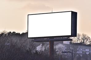 옥외 빌보드 전광판 광고 목업배경