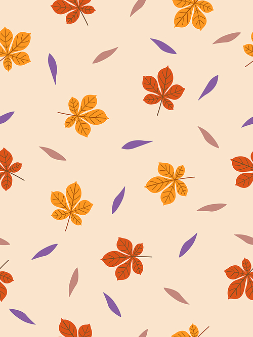 가을시즌 단풍잎 패턴배경