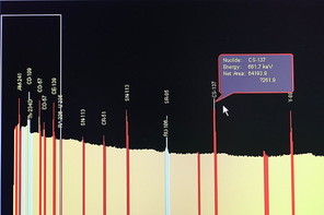 방사능 방사선 핵종분석 그래프