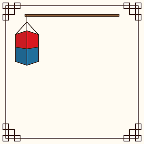 동양 한국 추석 한가위 설날 새해 명절 전통 문양 정사각 배경 백그라운드 (전등 등불 그림)