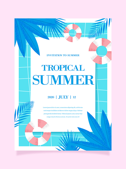 여름 트로피컬 포스터 05